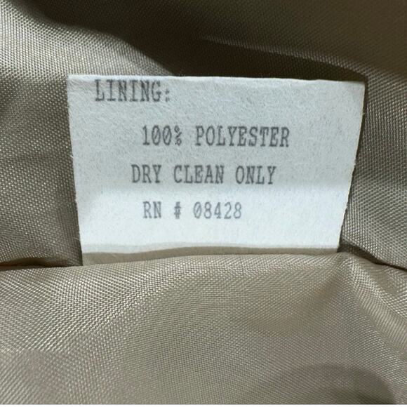 Alanni by Donnybrook Womens Blazer Size 10 Tan Linen Blend Vintage - Picture 6 of 10